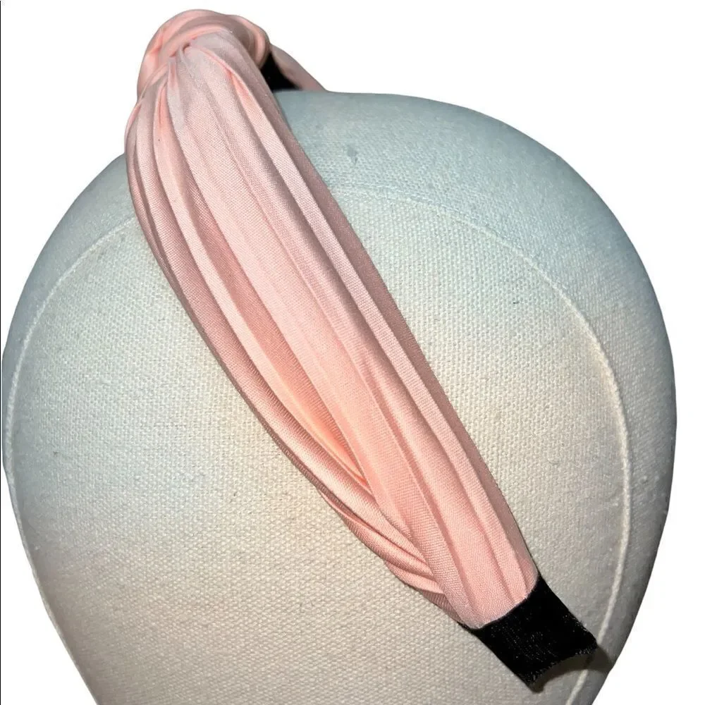 Cara New York Pink Fabric Knotted Headband One Size New